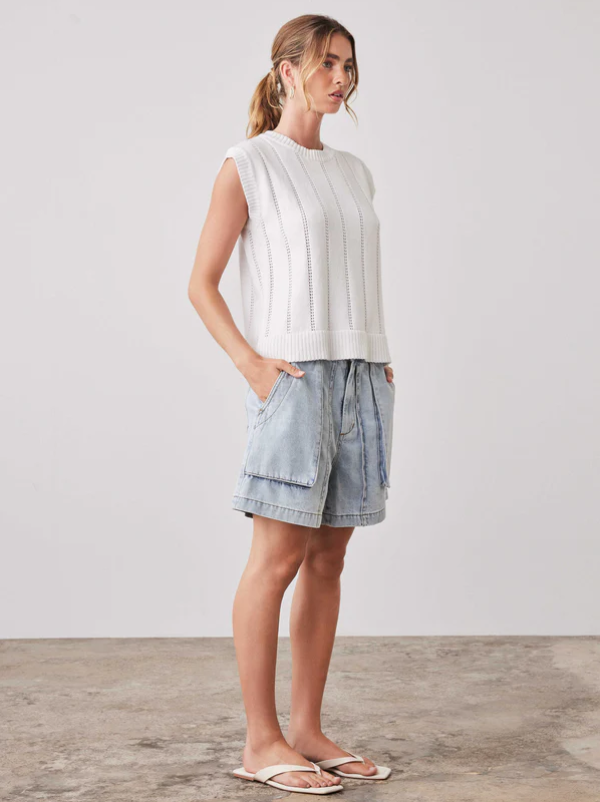 Pioneer Knit Tank White Pioneer