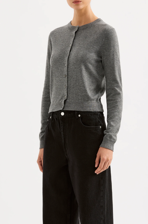 Rae Knit Cardigan Charcoal