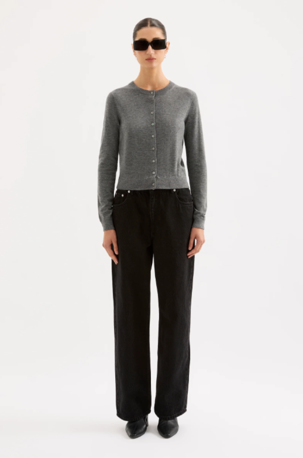 Rae Knit Cardigan Charcoal