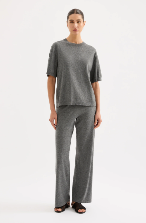 Rae Knit Pant Charcoal