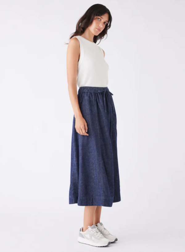 Revival Denim Skirt Dark Blue