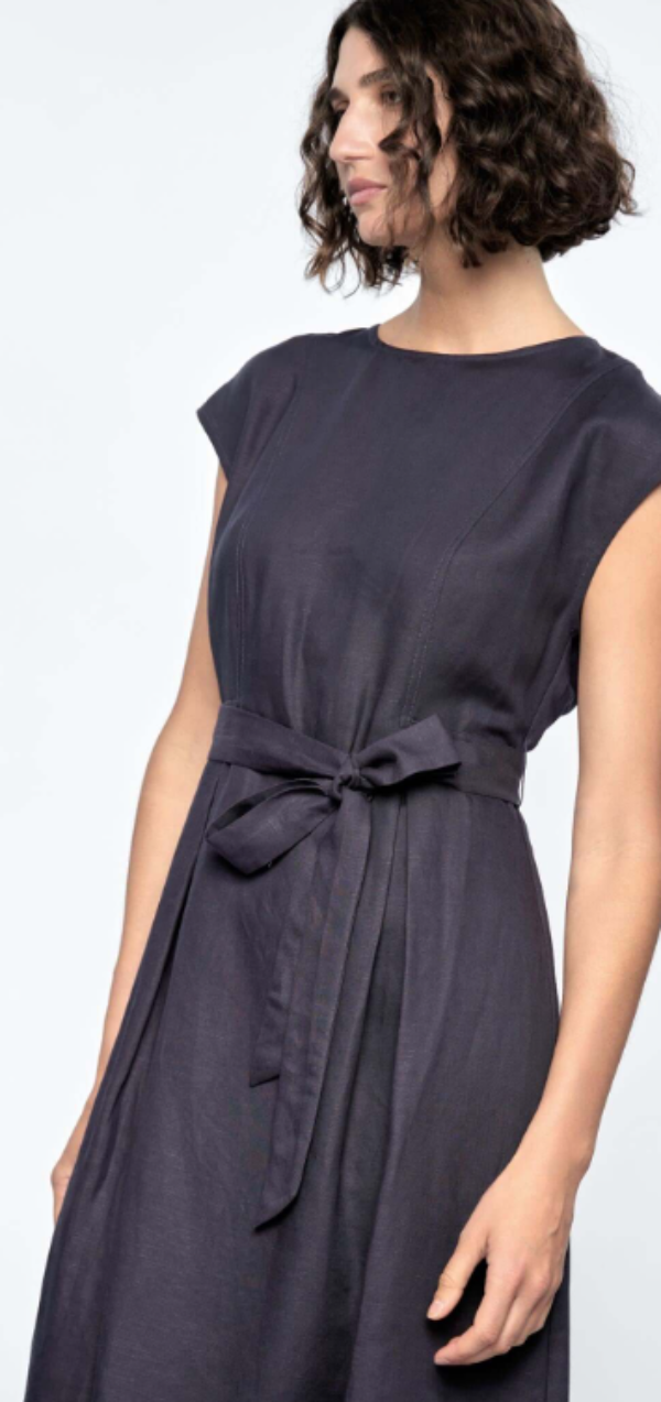 Rhea Midi Dress Navy