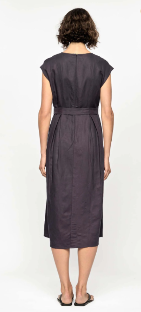 Rhea Midi Dress Navy