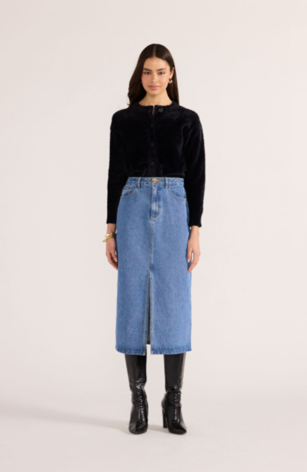 Rowan Fluffy Cardi Black