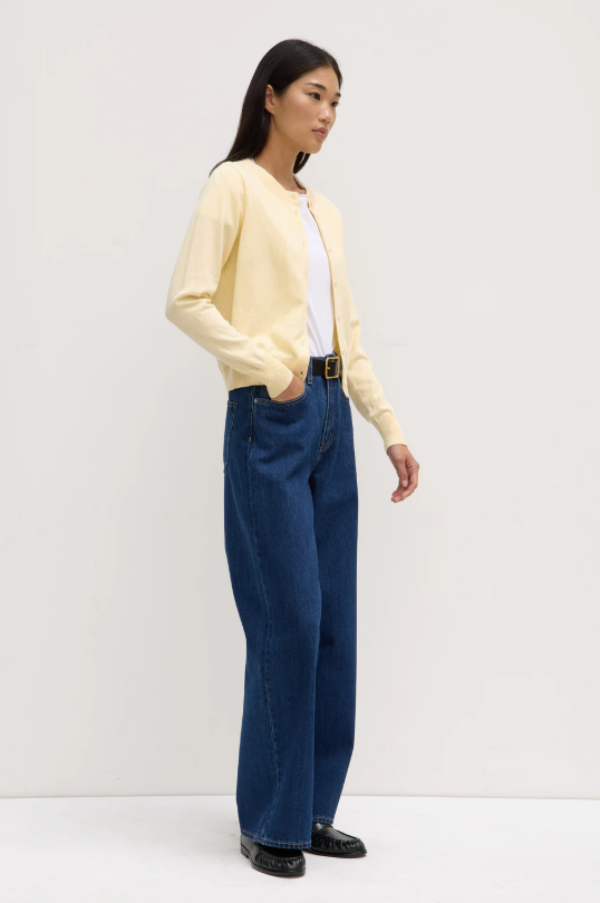 Semra Cotton Cashmere Cardigan Chamomile