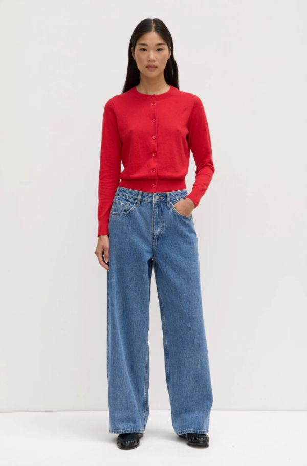 Semra Cotton Cashmere Cardigan Goji