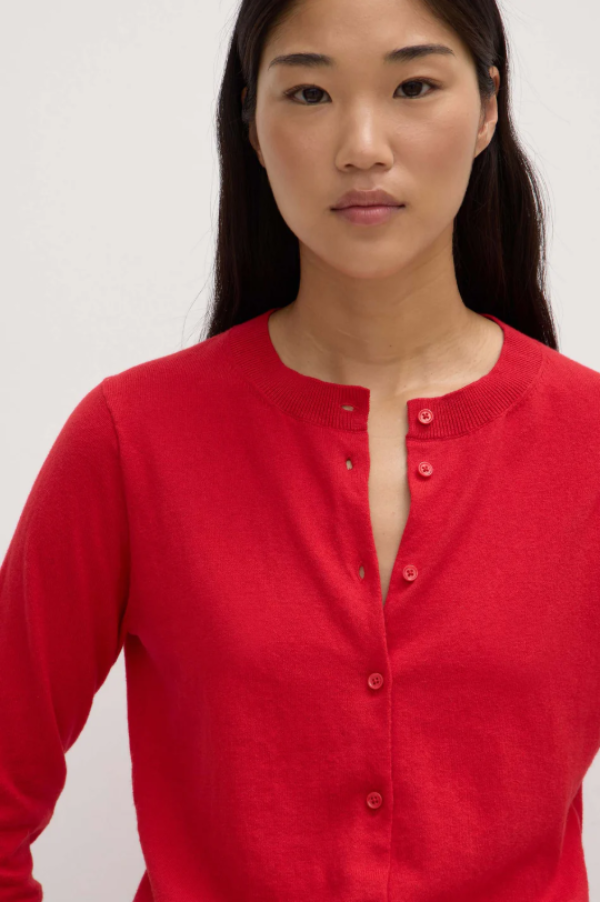 Semra Cotton Cashmere Cardigan Goji
