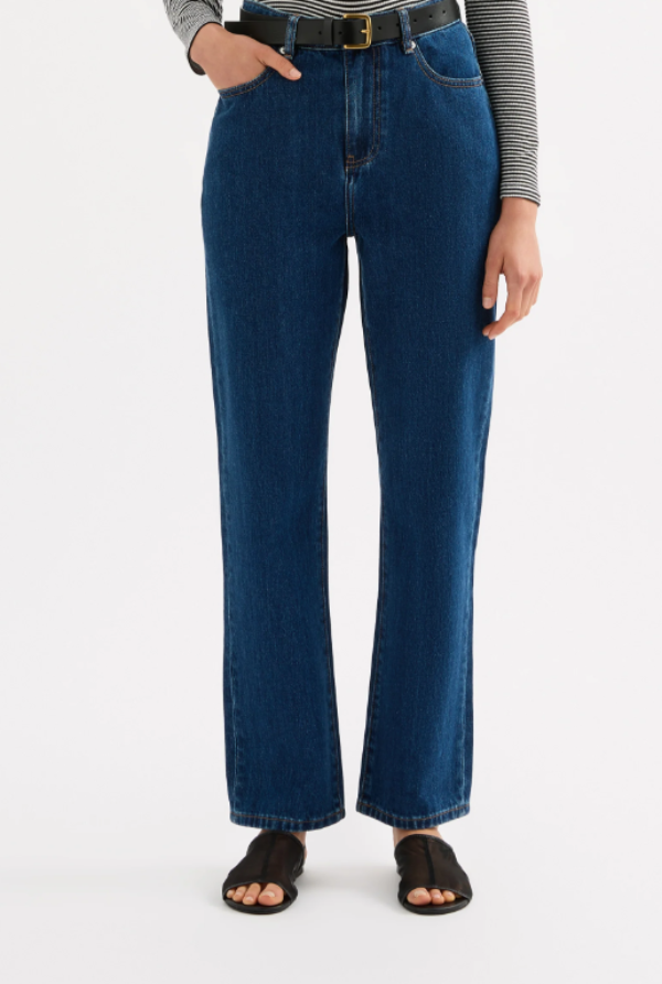 Organic Straight Leg Jean Force Blue