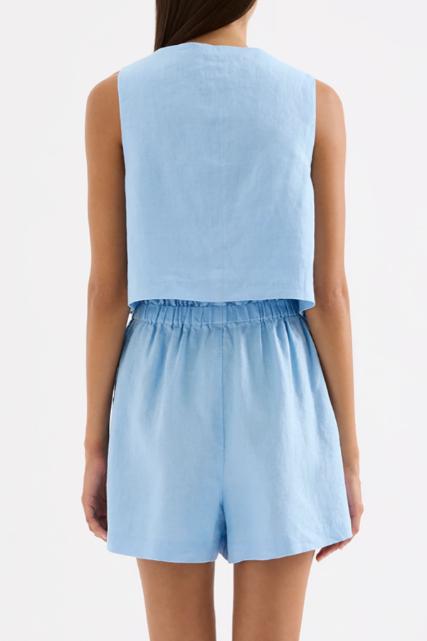 Theo Linen Top Bermuda