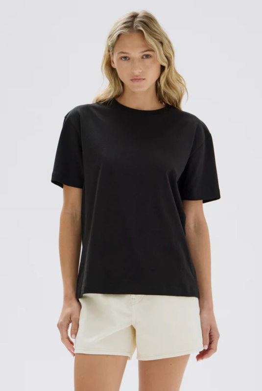 Womens Organic Base Tee Black