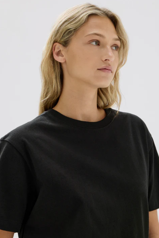 Womens Organic Base Tee Black