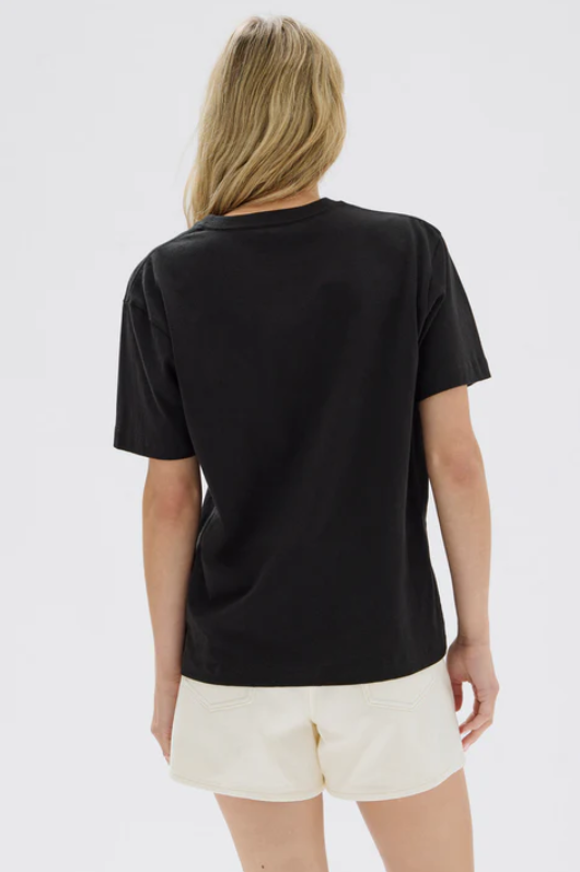 Womens Organic Base Tee Black