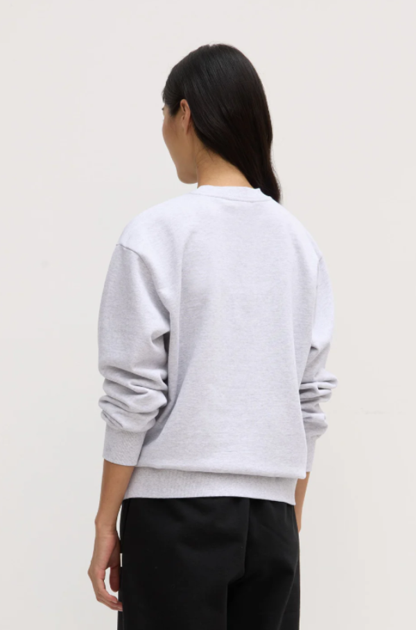 Womens Weekender Fleece Crew Grey Marle