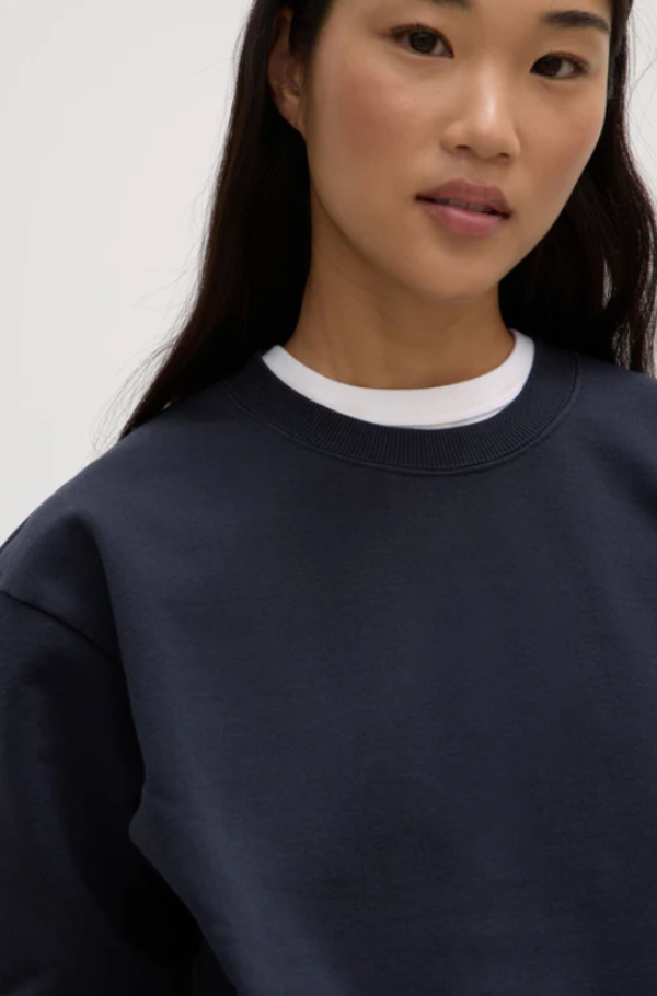 Womens Weekender Fleece Crew True Navy