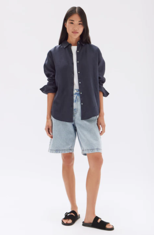 Xander Long Sleeve Shirt True Navy
