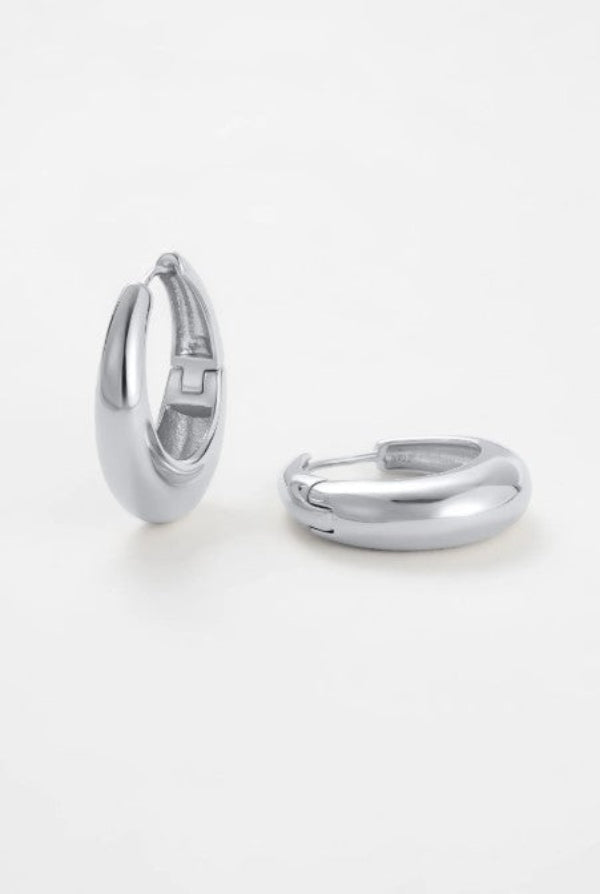 Cleo Hoop Large Silver