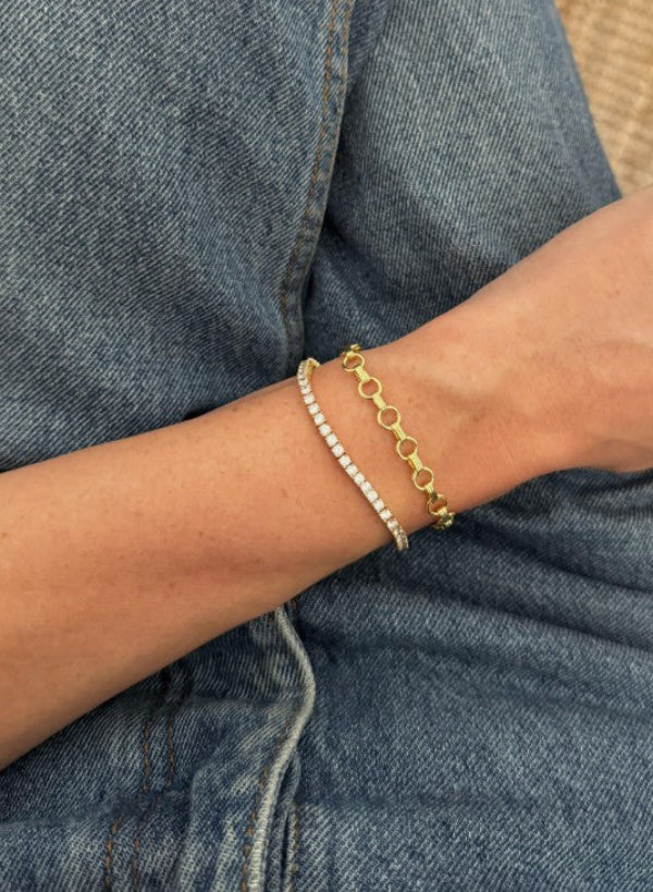 Dani Tennis Bracelet Gold
