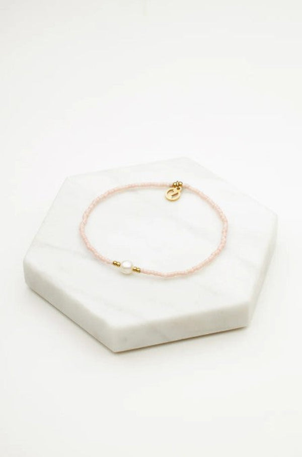 Emma Bracelet Gold/Dusky Rose