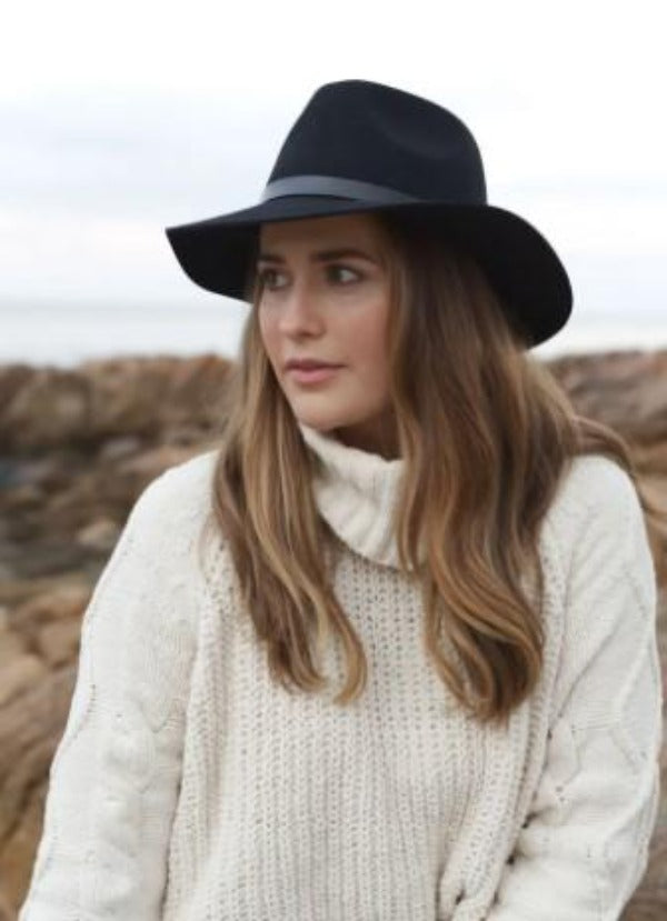 Epitome Hats The Frankie Fedora Black