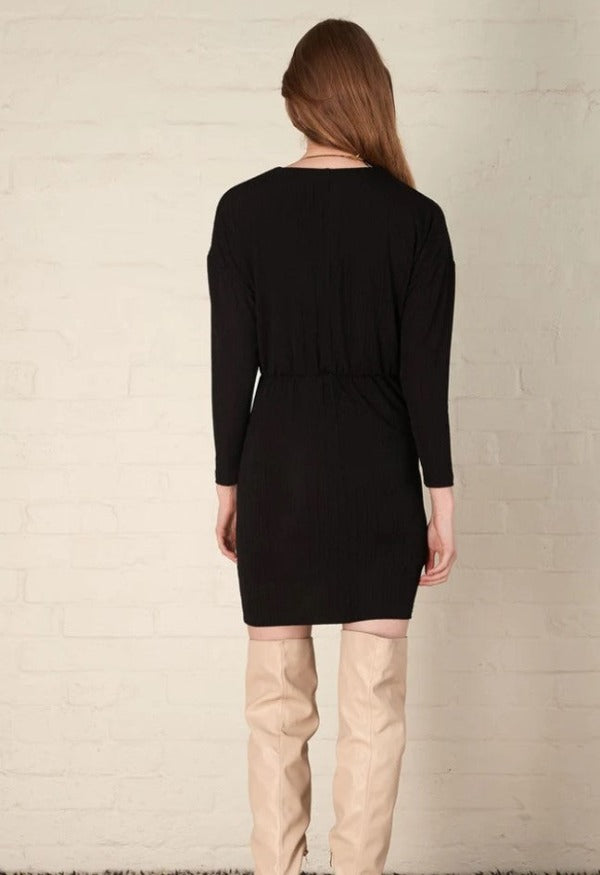 Esmaee Sasha Wrap Dress Black