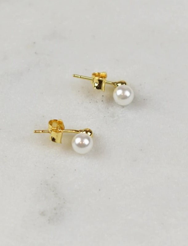 Peta + Jain Nelle 18K Gold plated pearl earrings