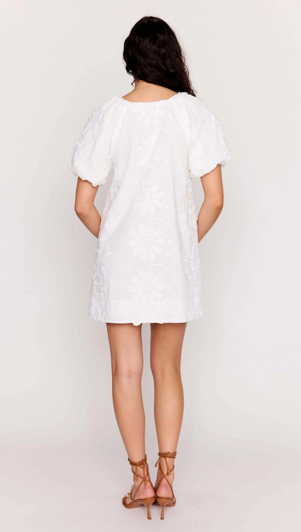 Alessia Smock Mini Dress White