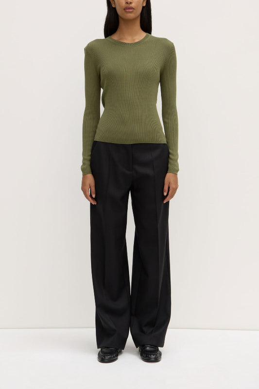 Amira Knit Long Sleeve Tee Tarragon