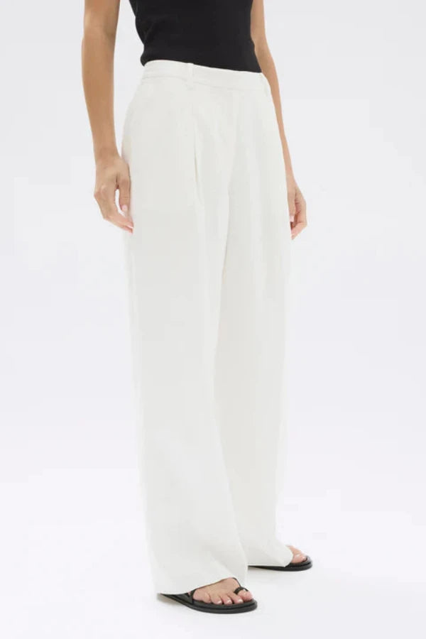 Aria Linen Pant Antique White