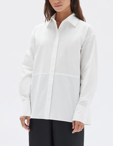 Assembly Label Astrid Cotton Poplin Shirt White