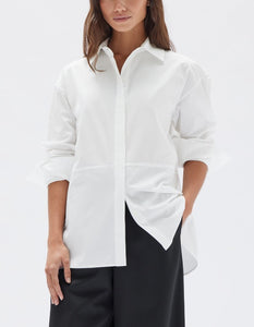 Assembly Label Astrid Cotton Poplin Shirt White
