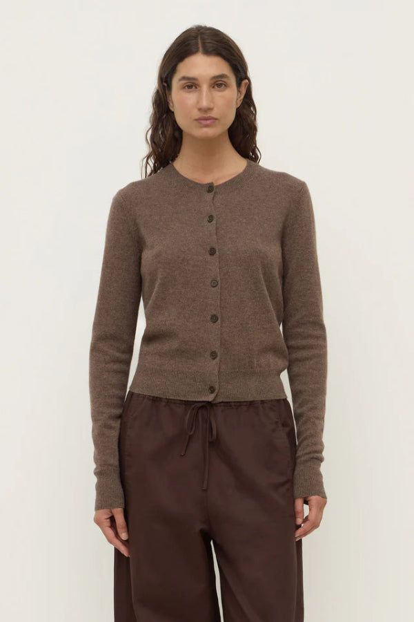 Benny Knit Cardigan Cocoa Marle