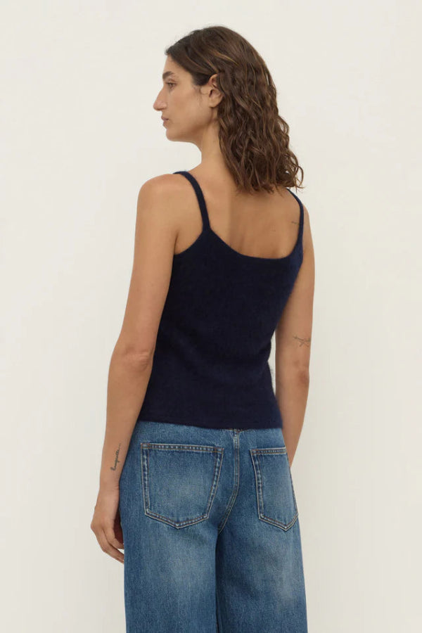 Carina Wool Tank True Navy
