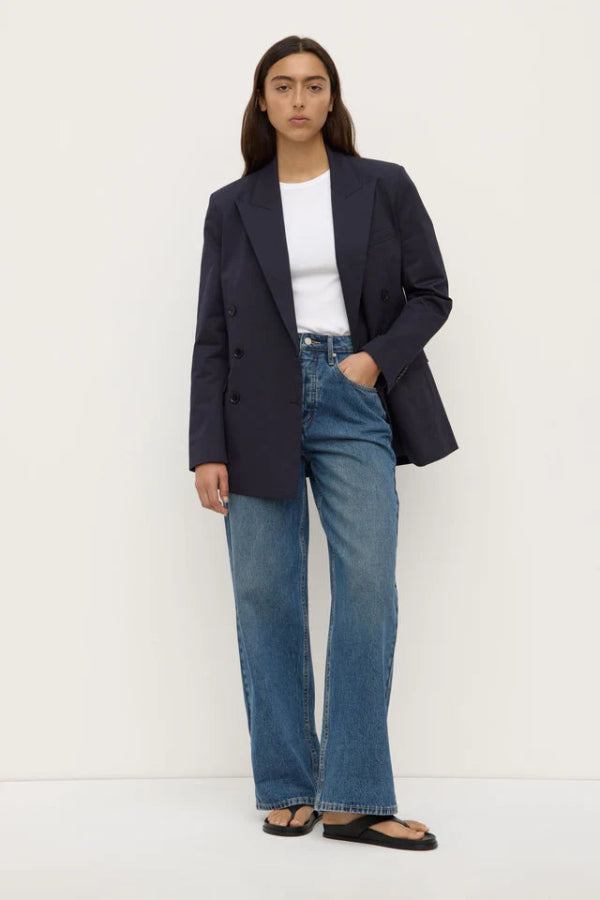 Ellen Double Breasted Blazer True Navy