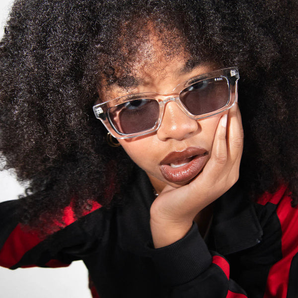 Flipside Sunglasses Crystal Smoke