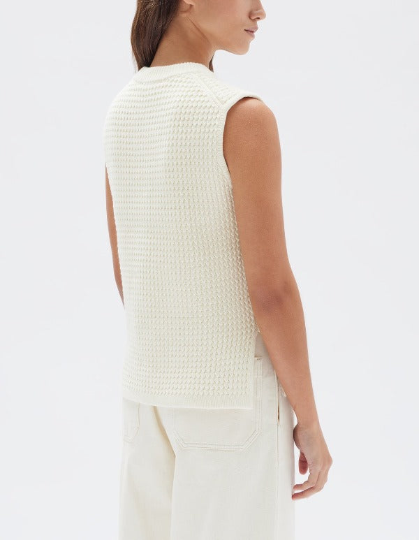 Assembly Label Sienna Knit Tank Cream 