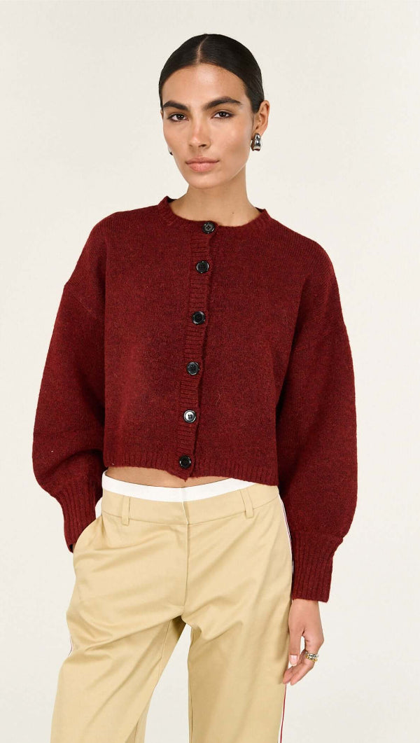 Sigrid Cardigan Wine