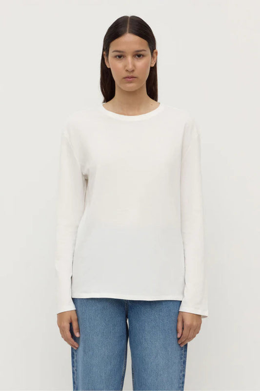 Thea Long Sleeve Tee White