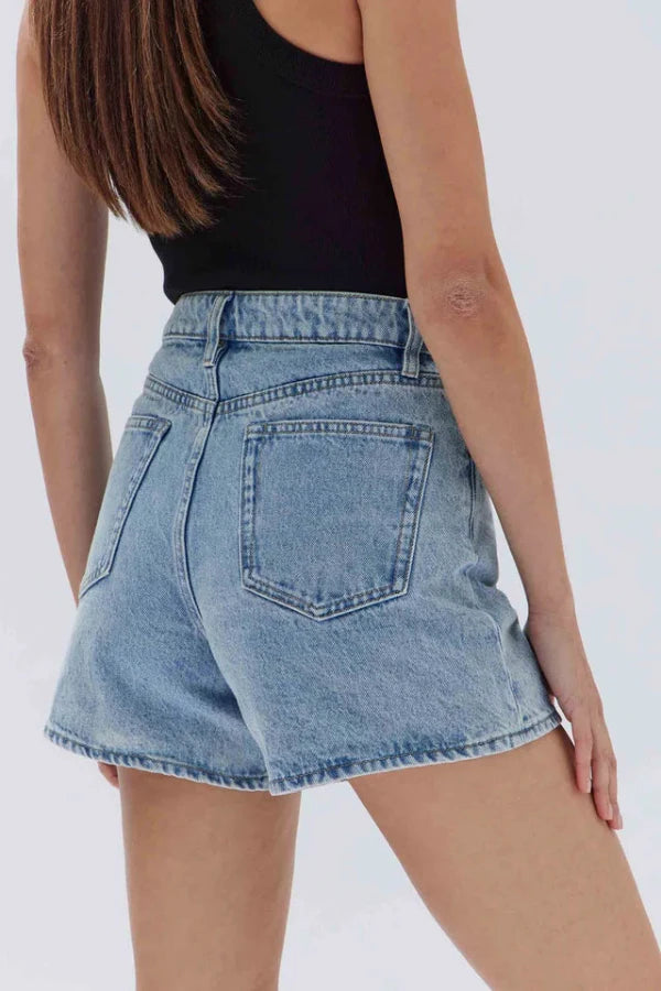 Vintage Denim Short Light Stone