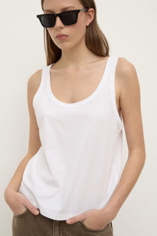 Adria Jersey Tank White