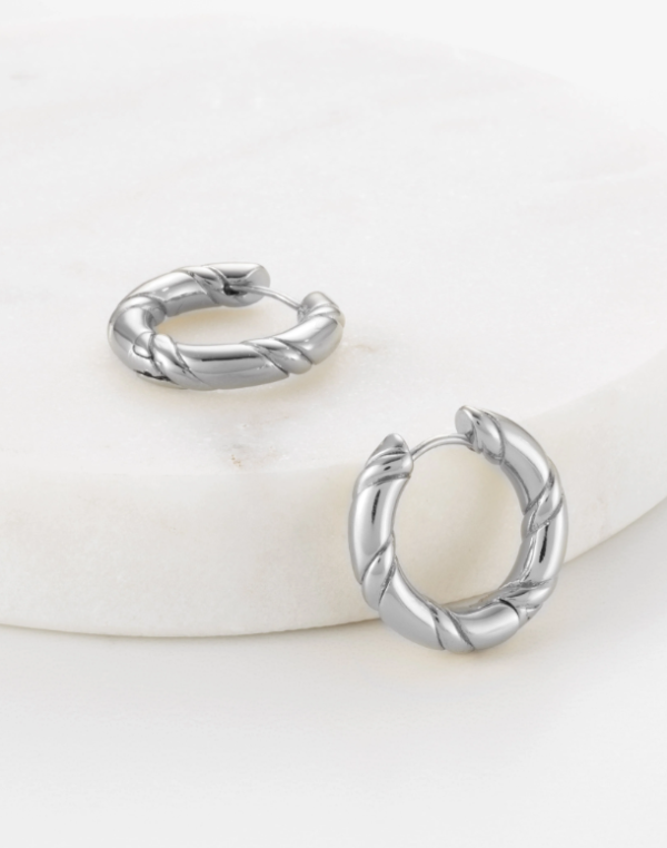 Alannah Hoop Silver