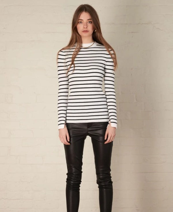 Esmaee Amie Sweater Black/White Stripe