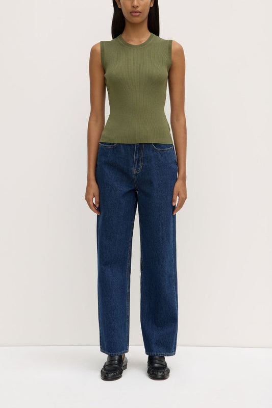 Amira Knit Tank Tarragon