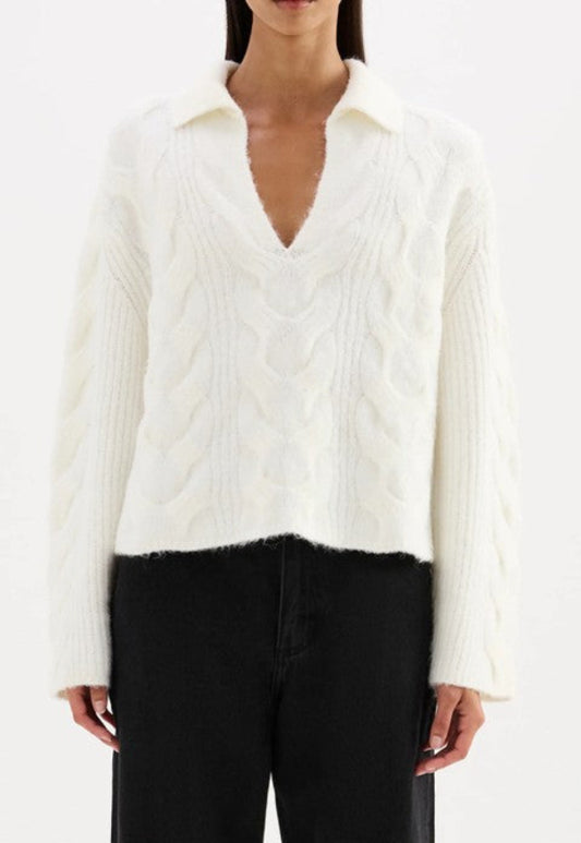 Anise Cable Knit Salt