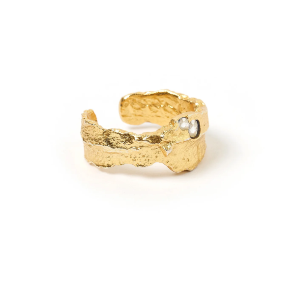 Anya Gold Ring Clear Quartz