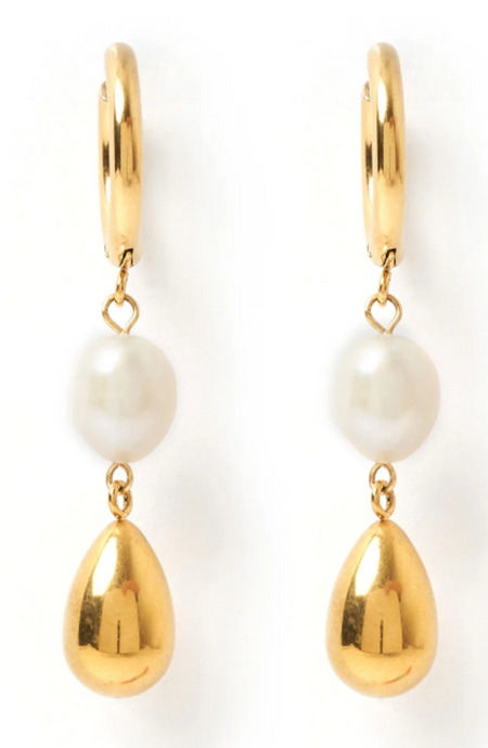 Arms Of Eve Arianna Pearl & Gold Earrings