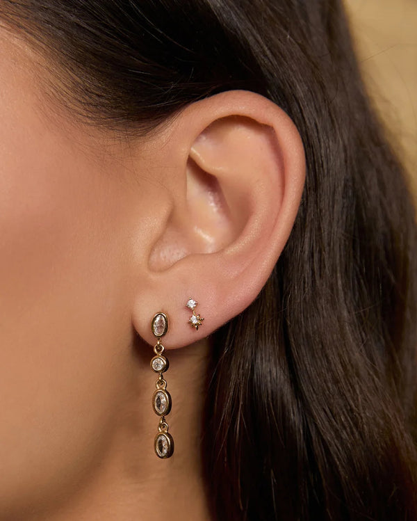 Isadora Gold Earrings Stone