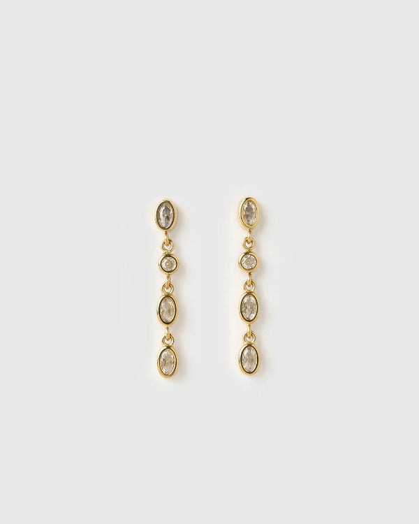 Isadora Gold Earrings Stone