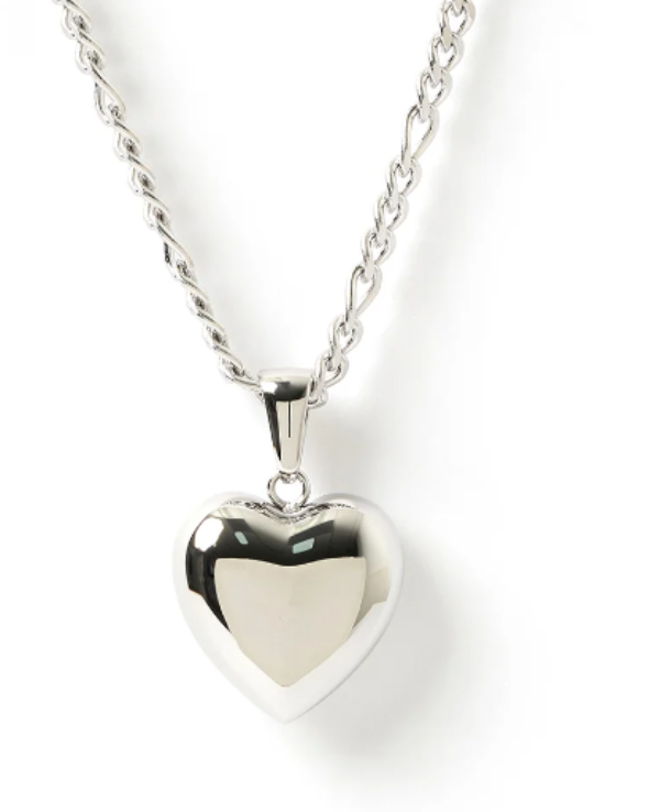 Arms Of Eve Rose Heart Necklace Silver