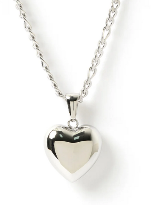 Arms Of Eve Rose Heart Necklace Silver