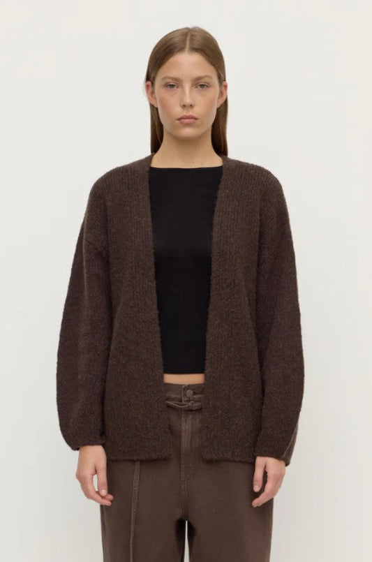 Ariel Knit Cardigan Dark Choc